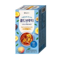 담터 콜드브루티 복숭아패션후르츠 홍차 20T, 7개, 7개