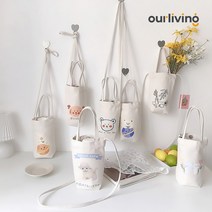 커피홀더 보틀파우치 에코백 친환경컵홀더 캐리어, 지구토끼