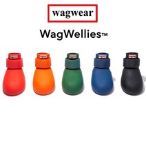 [와그웨어] wagwear 강아지 부츠 헌터부츠 장화 레인부츠 반려견 신발 방수 웨그웨어, 파랑