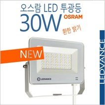 레드밴스 LED 30W OSRAM 투광등 작업용 투광기, 조명빛깔-주광색 + 5M 전원코드
