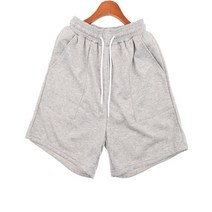보드미 남성여름코디 남녀공용 데일리 숏팬츠 백멜란지 핑크 와이드 반바지