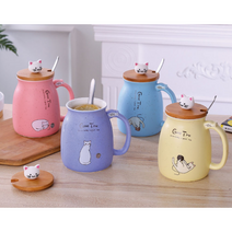 4P(4가지색상) 1set 로제리아 유럽형 머그컵 나혼자산다 캠핑컵 커플컵 집들이 선물 어린이 선물 커피잔 CUP, 1개(색상문의)