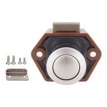 직경 20MM 캠핑카 푸시 잠금 RV 카라반 보트 여행 트레일러 서랍 래치 버튼 가구 하드웨어, A-Pearl Nickel