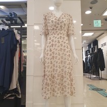 블루페페 부평점 잔주름으로 핏이 예쁜 플라워쉬폰 원피스