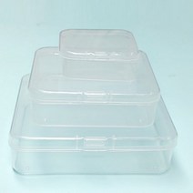 약통/수납함/빈통/사각통/3가지/인쇄가능 플라스틱 케이스-모음전 [다용도, 사각빈통(소-2개)