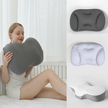 닥터크라운 꿀잠 수면베개 빨아쓰는 마이크로볼 숙면 통세탁 3type, 꿀잠베개 그레이 민무늬