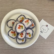 강아지수제간식 테린 강아지김밥 강아지생일상 사료토핑 (5p)