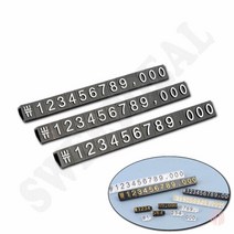 3P 조립형 가격표 세트 매대가격표 매장가격표 프라이스칩, 7mm 투명/검정
