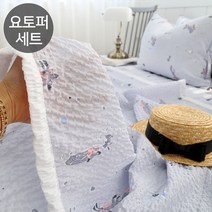 마이센스 여름엔 시어서커 홑이불 토퍼 베개 토퍼세트