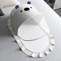 엘엘상사 초간편 원터치 이동식 유아 아기 침대 모기장, 코알라