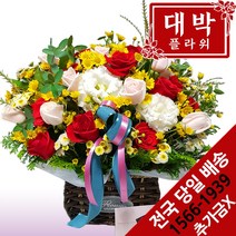 대박플라워 행복하게 꽃바구니 생일선물 기념일 출산꽃선물 병문안 꽃배달