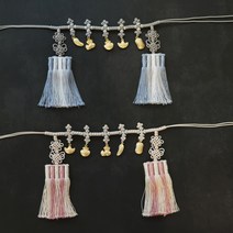 오봉술 고급 아기 한복 전통 매듭 돌띠 술띠 한복소품 돌촬영 / 2color