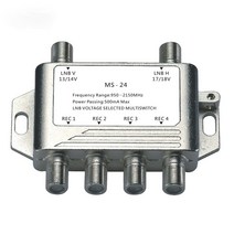 2In 4 Out DiSEqC 4x2 스위치 위성 신호 멀티 LNB 전압 TV 수신기 용 950-2150MHz, 한개옵션0