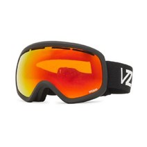 VonZipper 본지퍼 남녀 공용 스카이랩 스노우 스포츠 고글 - 진동 프레임 로커스트 크롬 렌즈, 야생 동물 화재 크롬, 블랙 새틴