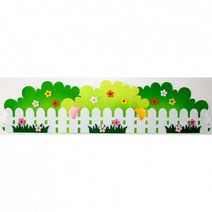 꽃숲울타리 펠트소품 환경미화 꾸미기재료 인테리어소품 펠트 환경꾸미기 환경조화 환경소품 교실꾸미기, 여아소