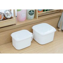 손잡이 사용편리 일본산 반찬통 밀폐용기 이쁜반찬통, 대, 1개
