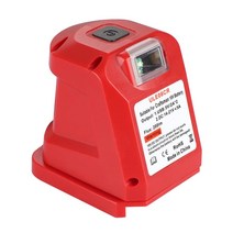 Ryobi 용 배터리 어댑터 듀얼 USB LED 조명 DC14.4-18V 배터리 어댑터 1+ 18V Li- 이온 배터리, 장인