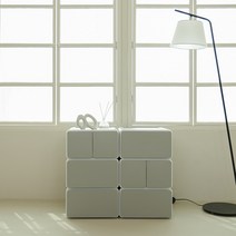 비숨 모듈 플라스틱 서랍장, 그레이1칸형