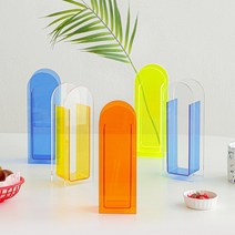 아크릴 컬러 화병 인테리어 예쁜 꽃병 5색상, 라임