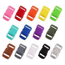 팔찌 만들기 플라스틱 버클 14color 가죽 인식 목걸이 DIY 매듭공예, 블랙