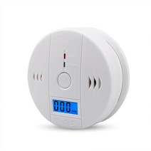 일산화탄소 경보기 가스누수탐지 캠핑 가스 경보 스마트 LCD CO 센서 독립적인 중독성 경고 감지기 85dB 사이렌 사운드 내장, 한개옵션0