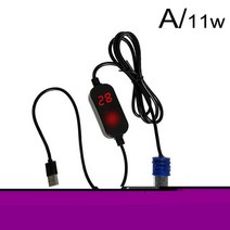 어항항온기 미니 수족관 가열 막대 18-34°c usb 충전 물고기 거북이 개구리 탱크, a