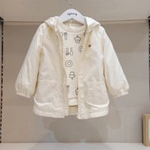 [아가방]논현점*23신상/간절기에 입기좋은 봄 바람막이 점퍼/귀여운 귀달이 후드/면 안감