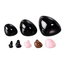 [펠트친구] 민자삼각코(인형코) 1봉(7개), 10mm 브라운