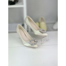 줄리러버 엘라 스퀘어 플라워 큐빅 스켈레토 힐 7cm (JH22SDMWM600)