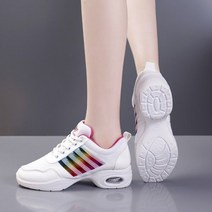 스포츠 댄스 신발 고스트 셔플 스텝 다이어트 살사 자이브 줌바, 38, 화이트