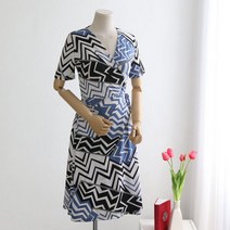 지그재그랩원피스 1030601 DRESS 쉬폰 레이스원피스 베이지 Beige 소라 Sky Blue
