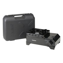 이와타니 터프마루 주니어 가스버너 캠핑 스토브 슬림 고화력 아웃도어, 블랙