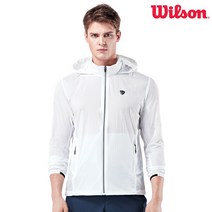 윌슨 바람막이자켓 JKS_1401 WHT 경량 홑겹 테니스