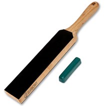 BeaverCraft LS6P1 가죽 패들 호닝 스트로프 키트 샤프닝 폴리싱 컴파운드 35.6cm x 5.1cm(14 x 2인치) 나이프 스트로핑 패들 블록 호닝 목공