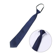 네이비 교복 넥타이 남자 보타이 자동 슬림 여자 정장 스트라이프 스키니 셔츠 슬림 고급 결혼식 행사 면접