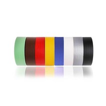 행사용품 컬러 무광 면테이프 50mm 1개 캠핑용 갑판, 적색