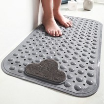 마벨인홈 안전제일 욕실 미끄럼방지 발매트 대형, 그레이
