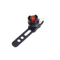LED경광등 경광봉 신호봉 주차스토퍼 2 pcs 도로 산악 자전거 라이트 led 플래시 방수 자전거 테일 라이트 자전거 리어 라이트 야간 라이딩 안전 경고등 7, 008009-블랙-2, 008009-검정-2