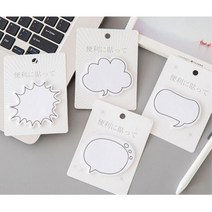 스티키노트 뗐다붙였다 점착식메모지 강의용 스티커형 모니터 메모지 4개 단권화작업