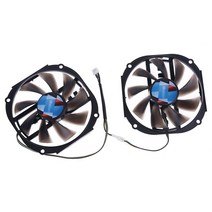 2PCS 95mm 4GB 2048SP GPU 냉각기 냉각기 Yeston RX480 570 580 그래픽 카드 팬