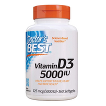 닥터스베스트 비타민 D3 5000lu 베지 소프트젤, 360개입, 4개
