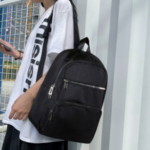 남성 시크 디자인 블랙 색상 캐주얼 출퇴근 백팩 캐주얼백팩 남자중저가가방 남자캐주얼백팩 남