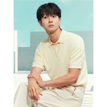 남성 슬릿 카라 반팔 니트 EPD2ER1200