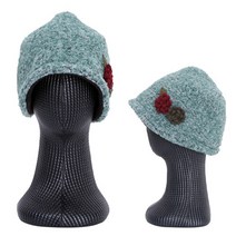 샵앤 여성 안감기모 후리스 밴딩 겨울비니 모자 TRW-WH-0555-그린