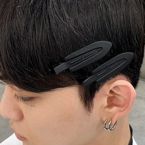 남자 뜨는 옆머리 스타일링 헤어핀셋 /다운펌 집게 2p