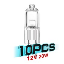 LED 전구 조명 램프 10개 할로겐 빛 g4 12v 20w g4 텅스텐 할로겐 디밍전구, 따뜻한 화이트