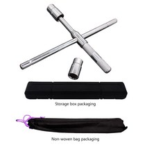 Upgraded Cross Wheel Spanner Nut Wrench 17 19 21 23mm Car Tyre Tires Drop Shipping, 02 Plastic box