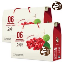 즙쟁이 즙쟁이 오미자즙 2박스 60포, 2400ml, 2개