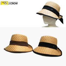 [제이크로우]펀칭 리본 지사 여성 페도라 모자 (JCCS-2PRP1C12), 단품
