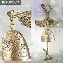 인투데코 복조리 청동주물 도어벨 현관문종 풍경종 차임벨, 단품